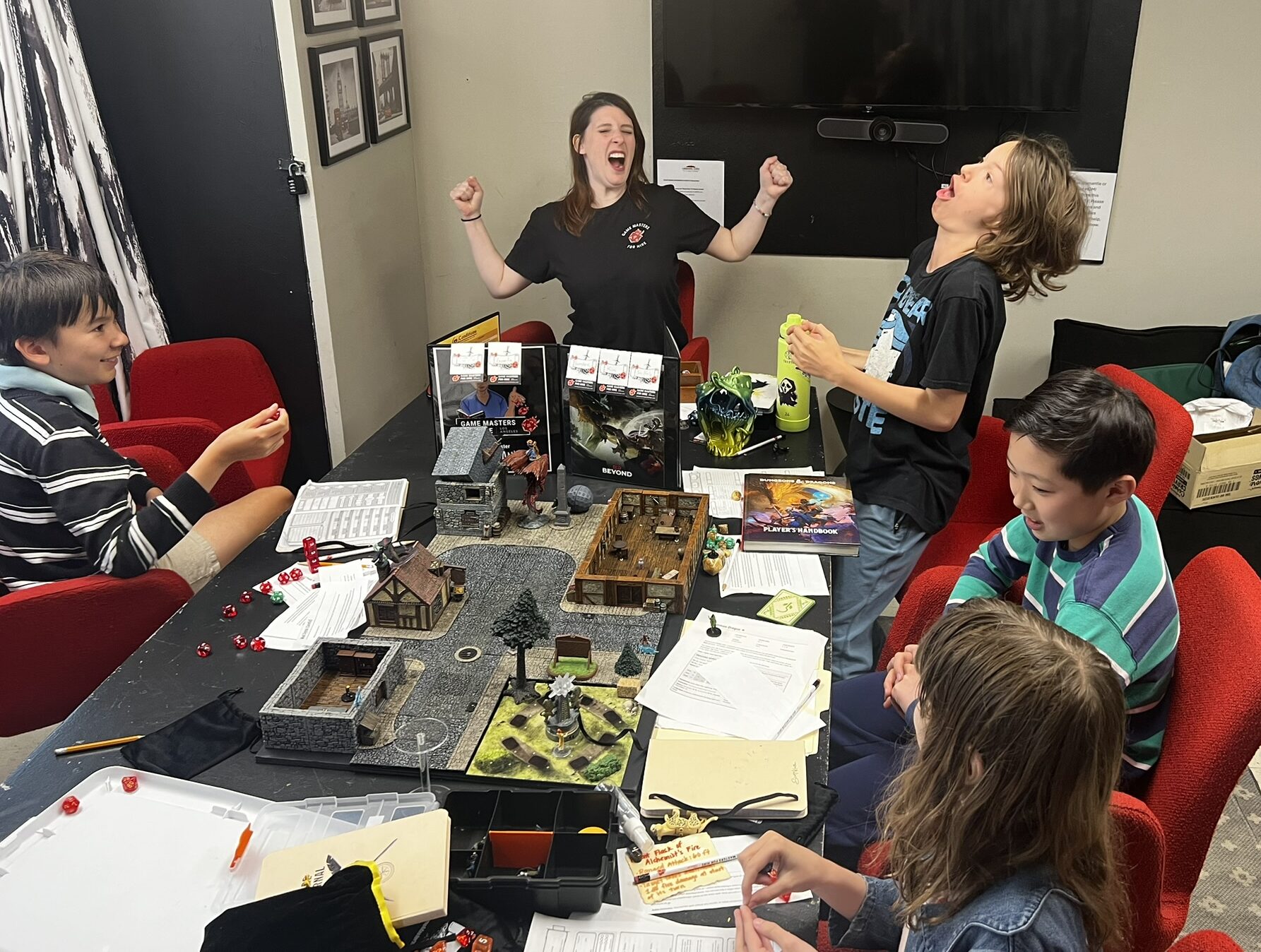 Two boys playing Dungeons & Dragons